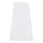 Telha Policarbonato 2,44mx50cm Onda Baixa Cristal Ajover