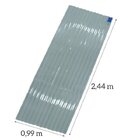 Telha Policarbonato 244cm X 99cm Grega Ajover Transparente