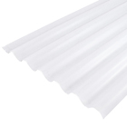 Telha Polipropileno 1,53x1,10m Ondulada Chapa Leitosa Ibrap