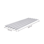 Telha Sanduíche de Aço Galvanizado Trapezoidal 2 Faces TR40 104x300cm 30mm Branco Calha Forte