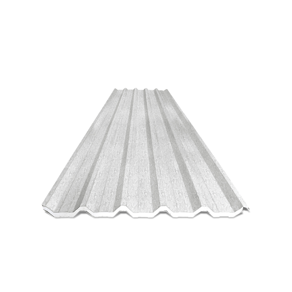 Telha Metalica Sanduiche Trapezoidal 2 Faces Tr40 3x1 04m Natural Calha Forte Leroy Merlin