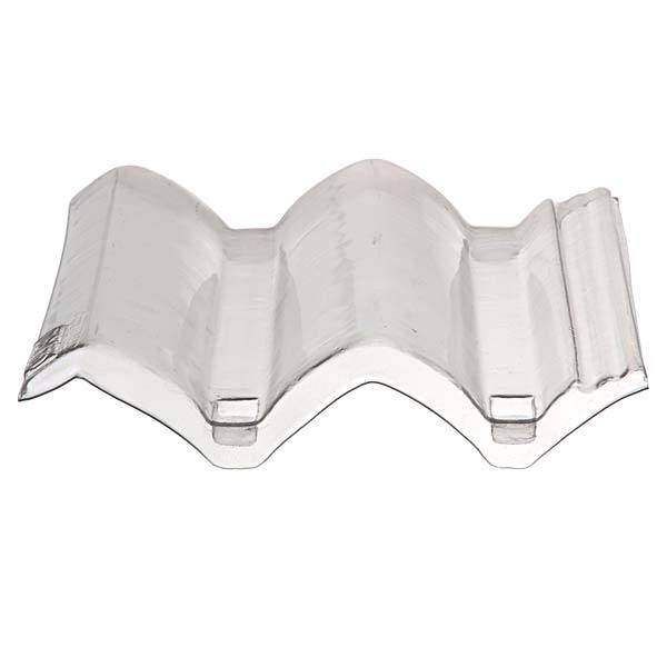 Telha Termoplástico Eurotop Classic Translúcida 42x33cm Lubian