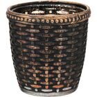 Temple Castiçal Suporte Para Vela 8x8x8cm Metal Bronze