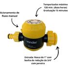 Temporizador Manual Até 2 Horas Para Irrigação Vonder Amarelo