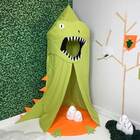 Tenda Cabaninha Verde Infantil Dinossauro 4 Peças Com Almofad