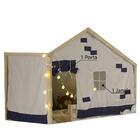 Tenda Casinha Tijolinho New - Bege E Azul - Casatema