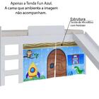 Tenda Cortina Fun Azul Casatema