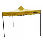 Tenda Gazebo Amarelo 100% Poliester Tubo Aço 0,7mm Tam. 3x3mt