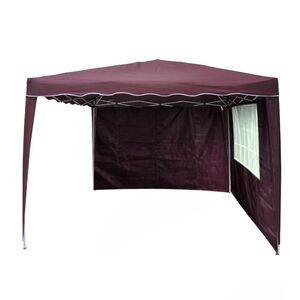 Tenda Gazebo Articulada 3x3m Com 2 Paredes Praia Camping Bordô | Leroy  Merlin