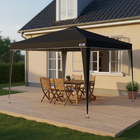 Tenda Gazebo Articulado Alumínio e Poliéster Preto 3x3m X-Flex Oxford Mor