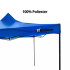 Tenda Gazebo Azul 100% Poliester Tubo Aço 0,7mm Tam. 3x3mt