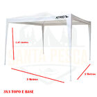 Tenda Gazebo Multilaser Es362 3,0xx3,0x2,45m Aço E Polietilen
