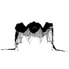 Tenda Gazebo Praia Dobrável Preta Sanfonada 3 X 3 M Mor