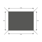 Tenda Suspensa Poliéster Retangular Hegoa Branco 295x400cm Naterial