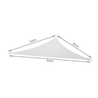 Tenda Suspensa Poliéster Triangular Hegoa Branco 360x360cm Naterial