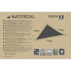 Tenda Suspensa Taupe Hegoa Triangular 360x360cm Naterial