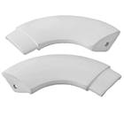 TERMINAL 2PCS CORR CHATO ALUM BRANCO