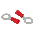 Terminal Anel Pré-Isolado Vermelho 0,5x1,5mm² M6 20Pçs Sforplast