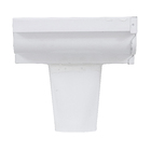 Terminal Calha Moldura 28 Direito Branco Calha Forte