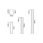 Terminal Canto Interno Branco 10cm Santa Luzia