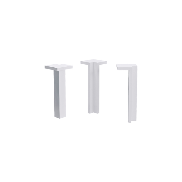 Terminal Canto Interno Branco 7cm Santa Luzia