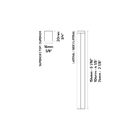 Terminal De Centro Branco 10cm Santa Luzia