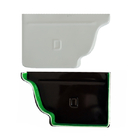 Terminal Direito Alumínio Calha Branco