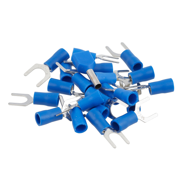 Terminal Forquilha Pré-Isolado Azul 1,5x2,5mm² M6 20Pçs Sforplast