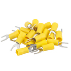 Terminal Forquilha Pré-Isolado Amarelo 4,0X6,0mm² M6 20Pçs Sforplast