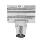 Terminal Galvanizada Moldura Bocal Corte 28cm Esquerdo Calha Forte