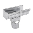 Terminal Galvanizada Moldura Bocal Corte 28cm Esquerdo Calha Forte