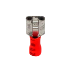 Terminal Isolado Tipo Fêmea 6,3mm 22-18awg Vermelho 100pçs  E