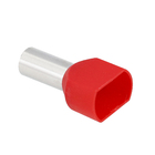 Terminal Isolado Tubolar Duplo Vermelho 10mm² C14 20Pçs Sforplast