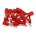 Terminal Isolado Tubolar Simples Vermelho 1,0mm² C8 20Pçs Sforplast