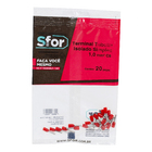 Terminal Isolado Tubolar Simples Vermelho 1,0mm² C8 20Pçs Sforplast