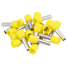 Terminal Isolado Tubolar Simples Amarelo 6,0mm² C12 20Pçs Sforplast