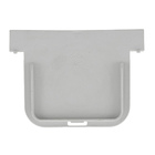 Terminal para Fechamento de canaleta com Baixa Vazão de Polipropileno Cinza Odem