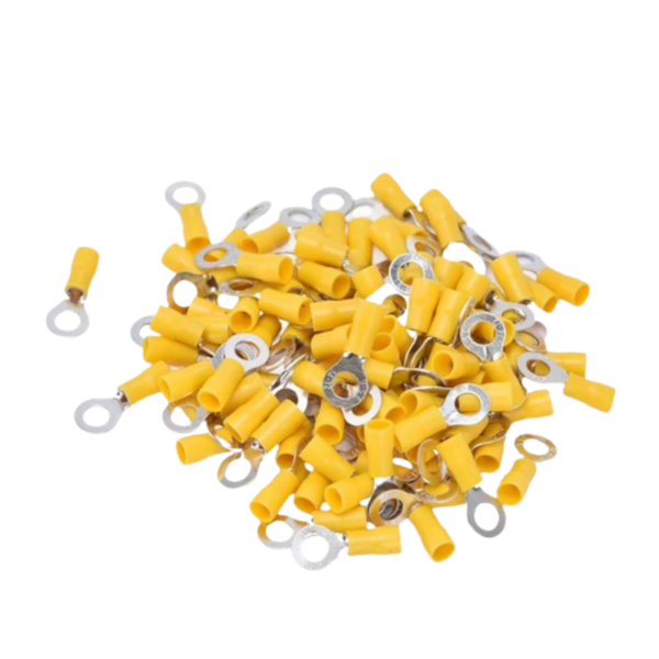 Terminal Pré-isolado Argola Olhal 2,7-6,6mm Amarelo M5 20pçs