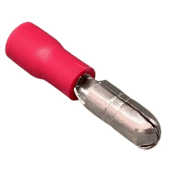 Terminal Pre Isolado Bala Bullet Macho 0,50-1,50 Mm² Vermelho