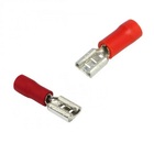 Terminal Pre Isolado Femea 4,8mm 0,50-1,50 Mm² Vermelho 100 p