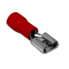 Terminal Pre Isolado Fêmea 6,3mm 0,50-1,50 Mm² Vermelho 100 P