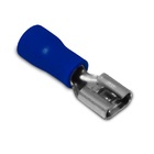 Terminal Pre Isolado Fêmea 6,3mm 1,50-2,50 Mm² Azul 100 Peças