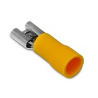 Terminal Pre Isolado Fêmea 6,3mm 4,00-6,00 Mm² Amarelo 100 pe