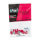 Terminal Pré Isolado Macho VM 0,5x1,5mm² 20 peças Sforplast