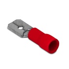Terminal Pre Isolado Macho 6,3mm 0,50-1,50 Mm² Vermelho 100 p