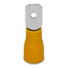 Terminal Pre Isolado Macho 6,3mm 4,00-6,00 Mm² Amarelo 100 pe