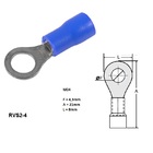 Terminal Pre Isolado Olhal 1,50-2,50 Mm² M4 100 Peças