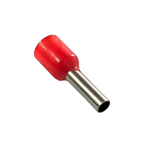 Terminal Pre-isolado Pino Tubolar Ilhos 10.00 Mm2 Vermelho -