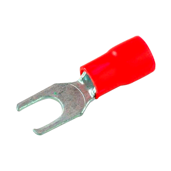Terminal Tipo Forquilha Pré Isolado M5 22-16awg Vermelho 100p