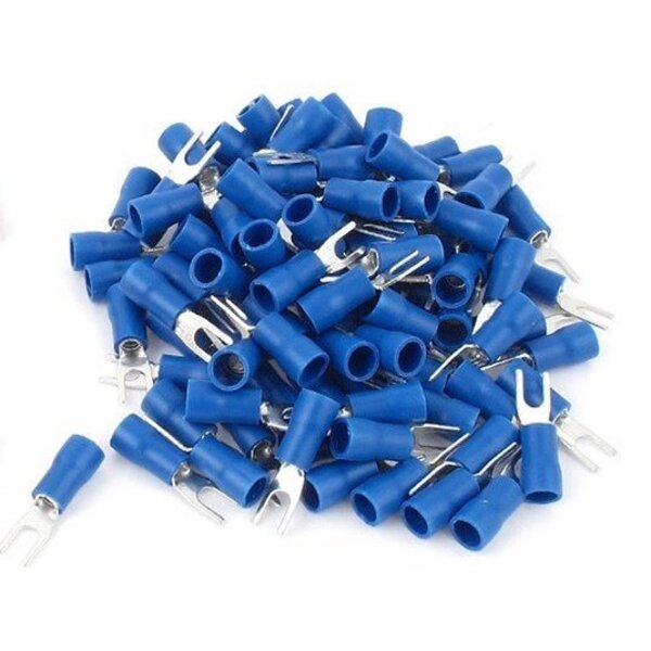 Terminal Tipo Garfo 5,3mm Para Cabo Até 2,5mm 21a 100 Peças A